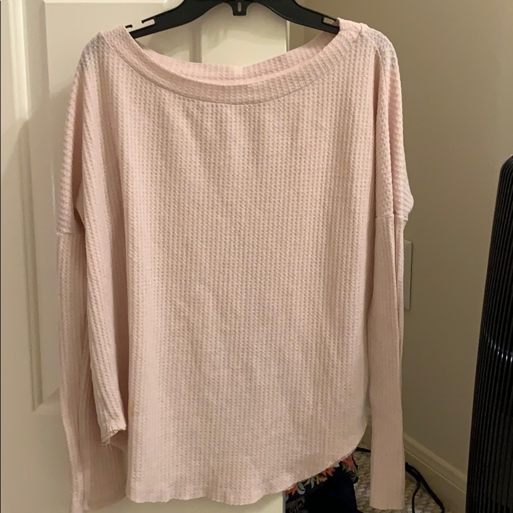 Pink long sleeve top